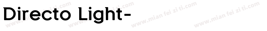 Directo Light字体转换